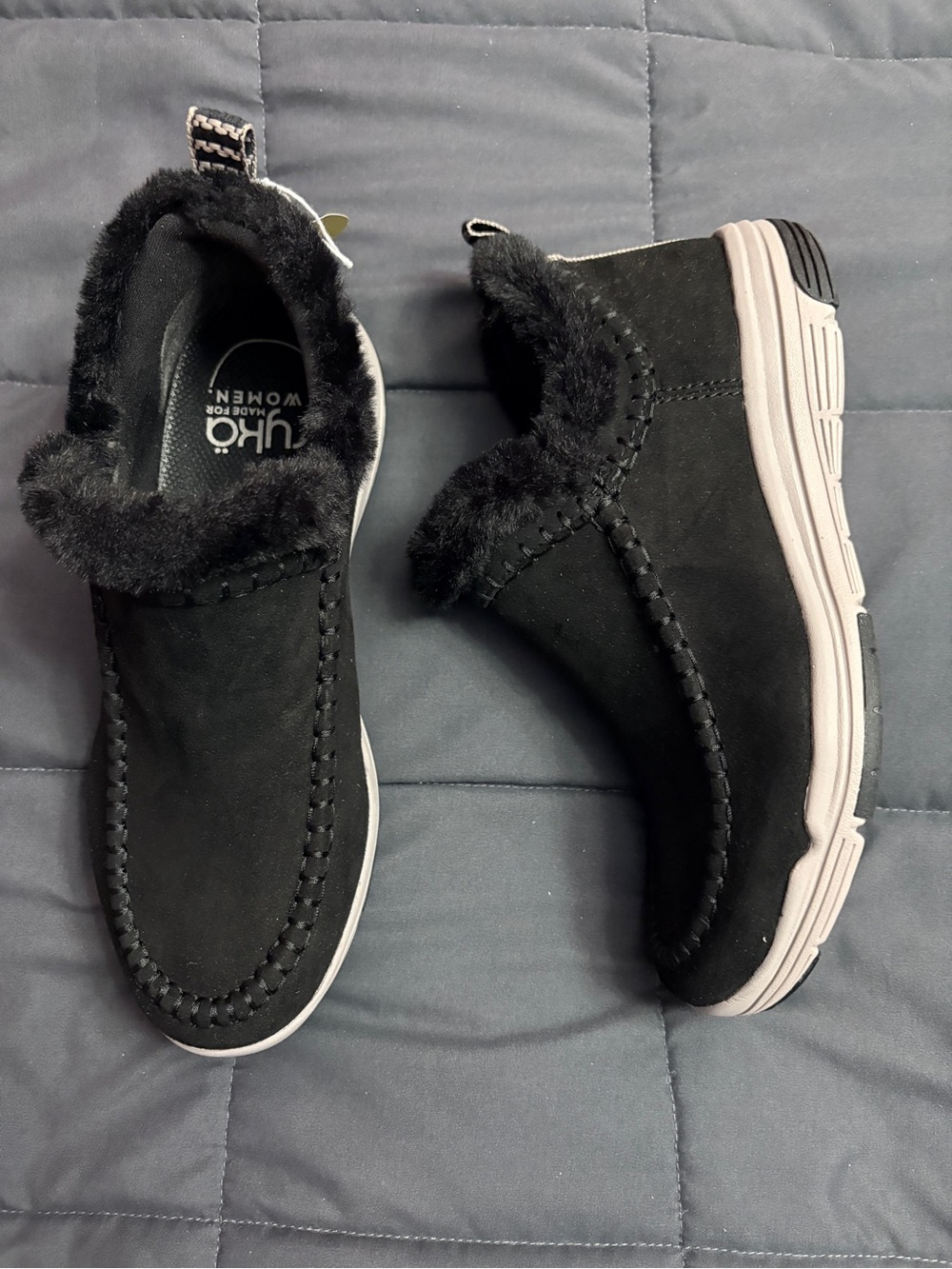 Ryka Water-Repellent Cozy Lined Slip-Ons - Ariana